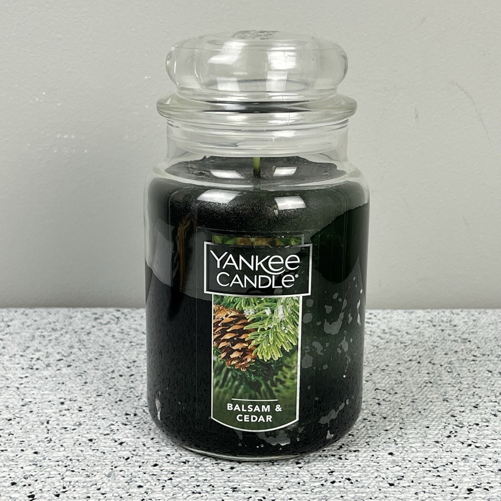 Yankee Candle Balsam & Cedar 22 oz Jar with Lid 1062314